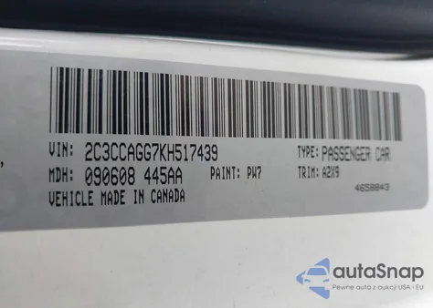 2019 Chrysler 300 300S Awd из США, поврежденный, VIN 2C3CCAGG7KH517439